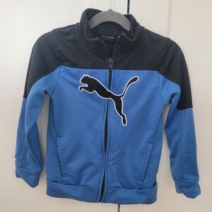 Puma Blue Tracksuit Zip-up Jacket Boy Size 5